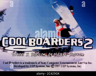 Cool Boarders 2 - Sony PlayStation 1 PSX - solo per uso editoriale Foto Stock