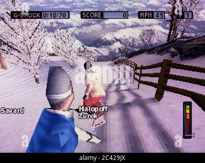 Cool Boarders 4 - Sony PlayStation 1 PSX - solo per uso editoriale Foto Stock