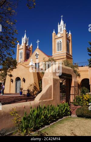 Chiesa cattolica di San Felipe de Neri ad Albuquerque, New Mexico Foto Stock