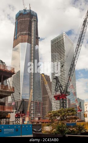 One World Trade Center Construction, New York, USA Foto Stock