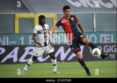 Genova, Italia. genova, 23 Jun 2020, Cristian Romero (Genova) durante - - Credit: LM/Danilo Vigo Credit: Danilo Vigo/LPS/ZUMA Wire/Alamy Live News 2020 Foto Stock