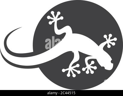 Modello di logo Lizard grafico di icone vettoriali Illustrazione Vettoriale