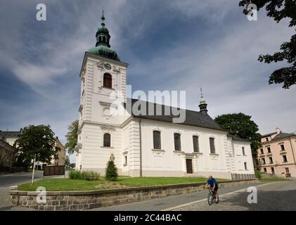 Chiesa di Sant'Anna a Jablonec nad Nisou in Liberecky kraj (Regione Liberec), Repubblica Ceca Foto Stock