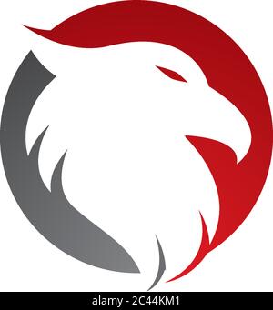 Disegno dell'illustrazione dell'icona vettoriale del modello del logo Eagle Illustrazione Vettoriale