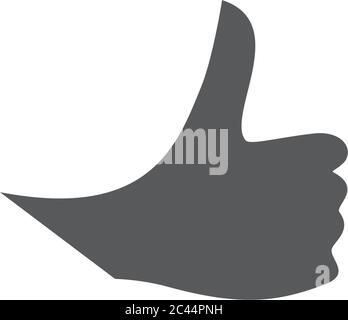 Disegno con il logo del pollice Illustrazione Vettoriale