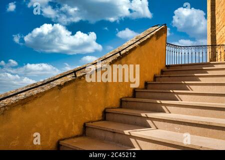 Set di scale in pietra Foto Stock