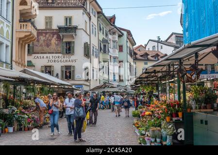 Bolzano, centro città, Alto Adige, Italia Foto Stock