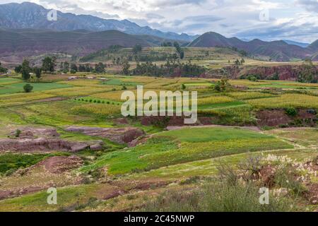 Villaggio di Potolo, Departamento Chuquisaca, Municipio Sucre, Bolivia, America Latina Foto Stock