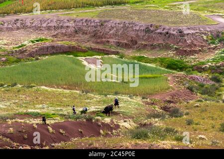 Villaggio di Potolo, Departamento Chuquisaca, Municipio Sucre, Bolivia, America Latina Foto Stock