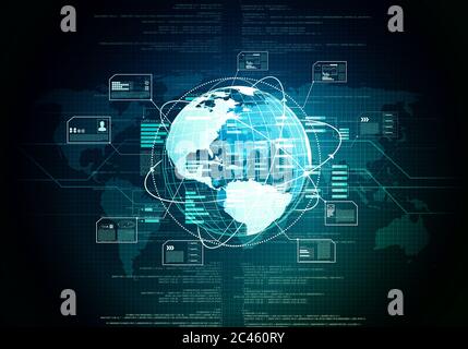 Concetto Internet di tecnologia dei big data Foto Stock