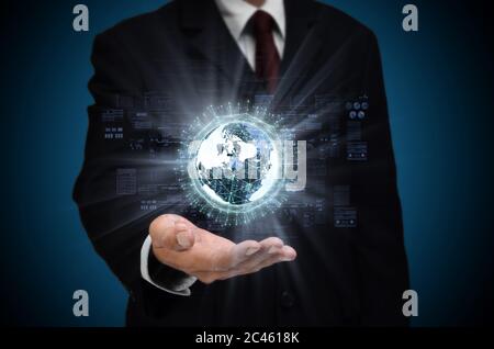 Concetto di Big Data su Internet Foto Stock