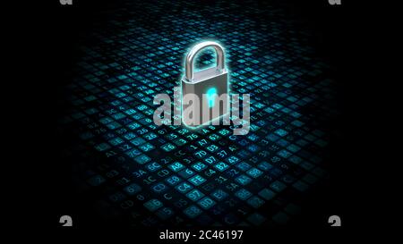 Sicurezza Internet e protezione dei dati Foto Stock