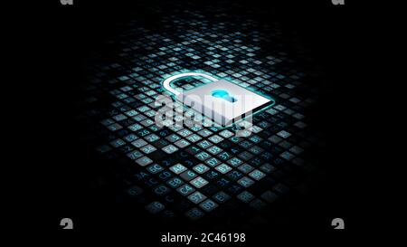 Sicurezza Internet e protezione dei dati Foto Stock