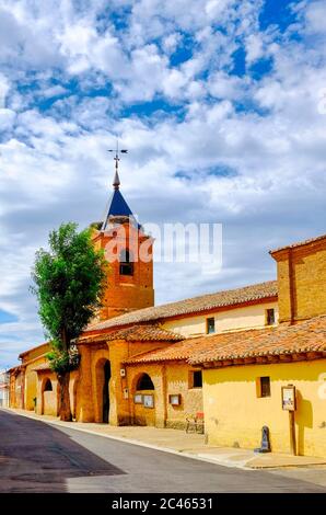 Parroquia de San Pedro Apóstol, El Burgo Ranero, Foto Stock