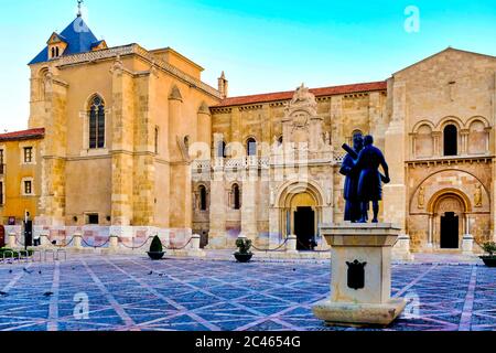 Basilica di San Isidoro, Leon, Spagna Foto Stock