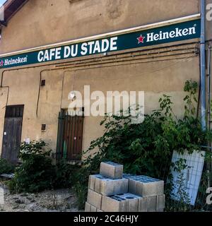 Café du stade - caffetteria dello stadio, Bron, Francia Foto Stock