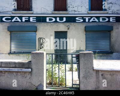 Café du stade - caffetteria dello stadio, Bron, Francia Foto Stock