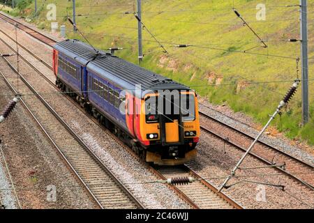 156 415 EMR Regional, East Midlands Train, Newark on Trent, Nottinghamshire, Inghilterra; UK Foto Stock