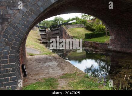 Woolsthorpe Bridge sul canale Grantham Foto Stock