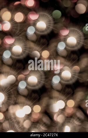 Bella vacanza di fondo con bokeh e luci Foto Stock