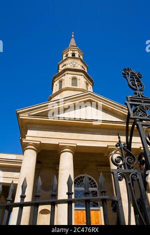 San Filippo episcopale della Chiesa, Charleston, Carolina del Sud, STATI UNITI D'AMERICA Foto Stock