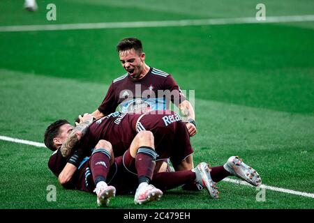 San Sebastian, Spagna. 24 Giugno 2020. Spagnolo la Liga calcio match Real Sociedad vs Celta a reale Arena, Anoeta Stadium, San Sebastian, Gipuzkoa, 24 giugno 2020 la Liga/Cordon Press Credit: CORDON PRESS/Alamy Live News Foto Stock