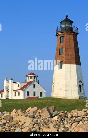Punto Judith faro, Rhode Island, STATI UNITI D'AMERICA Foto Stock