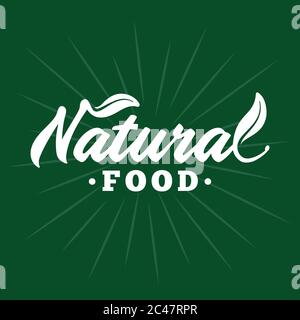 Cibo naturale. Vettore e illustrazione. Illustrazione Vettoriale