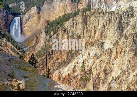Inferiore cade di Yellowstone Foto Stock
