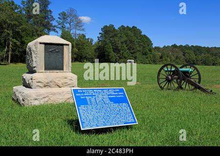 Chickamauga & Chattanooga National Military Park, Chattanooga, Tennessee, USA Foto Stock