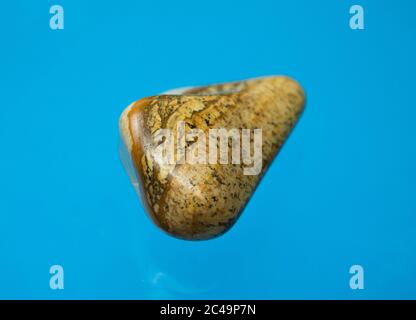 Landschaftsjaspis, paesaggio jasper, Handschmeichler, pietra di preoccupazione, Heilstein, pietra di guarigione Foto Stock