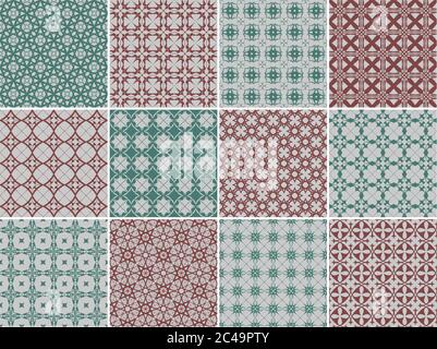 Serie di ripetizioni senza giunture. Illustrazione vettoriale. Illustrazione Vettoriale