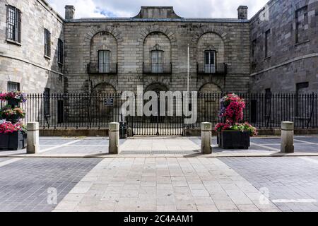 Una panoramica di Kilmainham Gaol, ora un museo dedicato alla storia del nazionalismo irlandese. Foto Stock