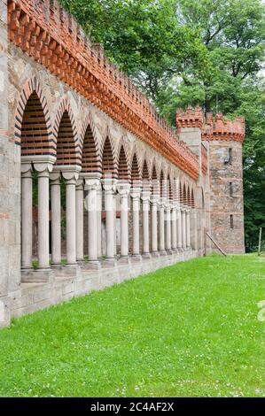 Sontuoso castello in Kamieniec Ząbkowicki, Ząbkowice Śląskie County, Bassa Slesia voivodato, Polonia Foto Stock