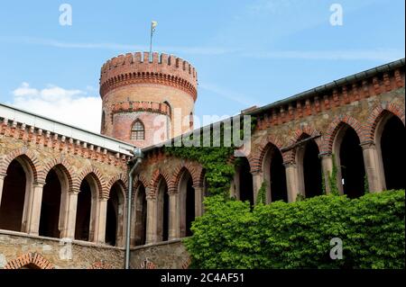 Sontuoso castello in Kamieniec Ząbkowicki, Ząbkowice Śląskie County, Bassa Slesia voivodato, Polonia Foto Stock