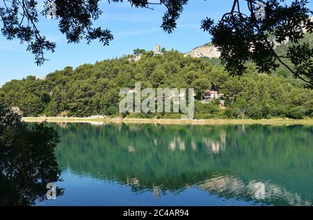 Lago artificiale le Revest-les-Eaux Var Foto Stock