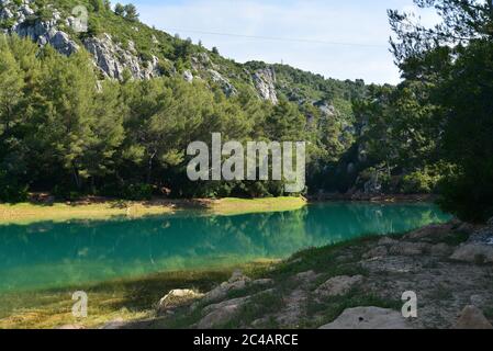 Lago artificiale le Revest-les-Eaux Var Foto Stock