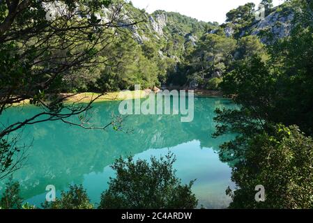 Lago artificiale le Revest-les-Eaux Var Foto Stock