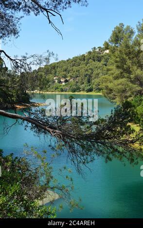 Lago artificiale le Revest-les-Eaux Var Foto Stock