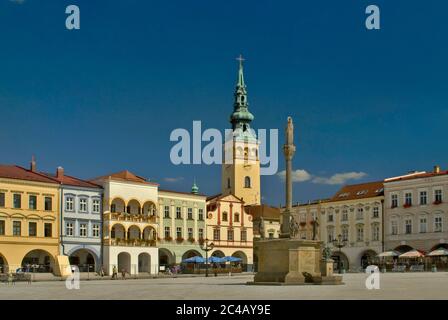 Masarykovo namesti a Nový Jičín, Moravskoslezský kraj, Repubblica Ceca Foto Stock