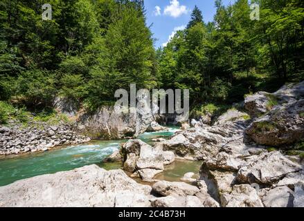 Lammeroefen, Lammerklamm, il fiume Lammer, Scheffau, Tennengebirge, Salzburger Land, provincia di Salisburgo, Austria Foto Stock