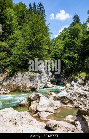 Lammeroefen, Lammerklamm, il fiume Lammer, Scheffau, Tennengebirge, Salzburger Land, provincia di Salisburgo, Austria Foto Stock