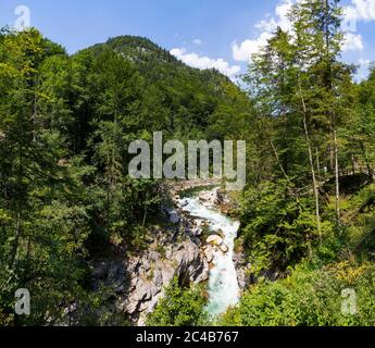 Lammerklamm, Lammeroefen, fiume Lammer, Scheffau, Tennengebirge, Salzburger Land, provincia di Salisburgo, Austria Foto Stock