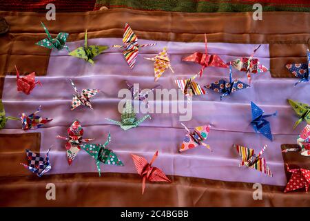 Zen sesshin (ritiro) nel deserto del sahara, marocco Foto Stock