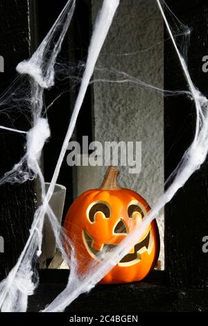 Casa decorata per Halloween, londra, u Foto Stock