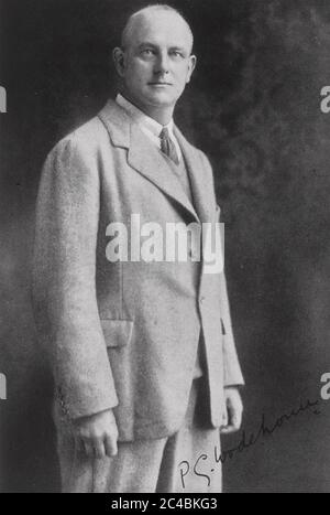 P.G. WODEHOUSE (1881-1975) romanziere comico inglese Foto Stock