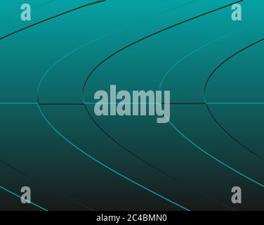 Disegno astratto 3D in teal, grafica di sfondo con spazio per aggiungere testo, copia Foto Stock