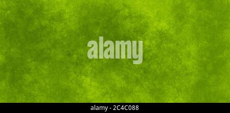 Moderna superficie grunge in tonalità verde chiaro. Schizzi di vernice casuali su tela. Sfondo di supporti misti Foto Stock
