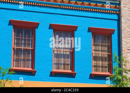 Storico Quartiere del filamento,Galveston,Texas, Stati Uniti d'America Foto Stock