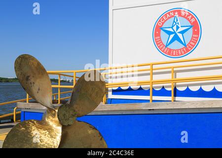 Ocean Star energia offshore Center,Galveston,Texas, Stati Uniti d'America Foto Stock